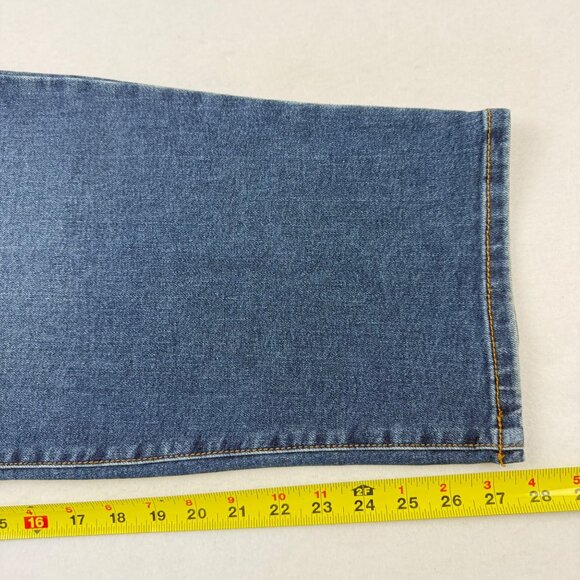 NWT Terra & Sky Women's Straight High Rise Stretch Blue Denim Jeans Plus Sz 26WP - Picture 10 of 10